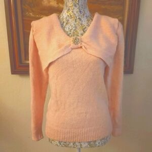🎀 Vintage 1980s Pretty & Pink Sweater